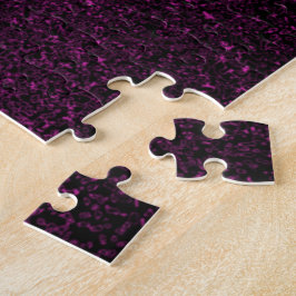 Puzzle Negro con salpicaduras rosadas