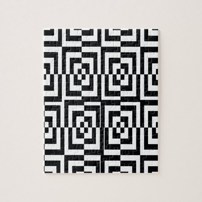 Puzzle Negro confuso olográfico (Vertical)