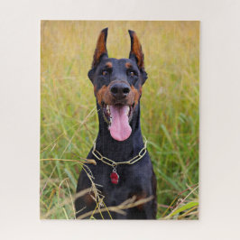 Puzzle Negro y Tan Doberman Pinscher