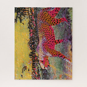 Puzzle Neon Cheetah