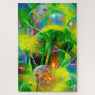 Puzzle Neon Glow Dandelions en Dream Garden