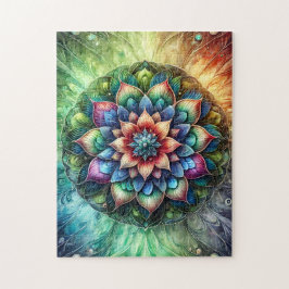 Puzzle Neon Mandala