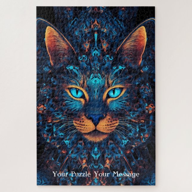 Puzzle Neon Mandala Majesty (Vertical)