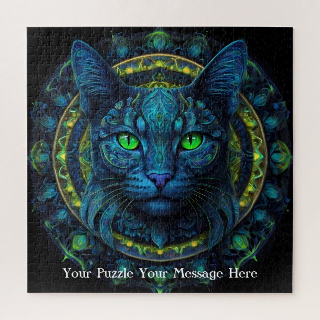 Puzzle Neon Mandala Majesty (Vertical)