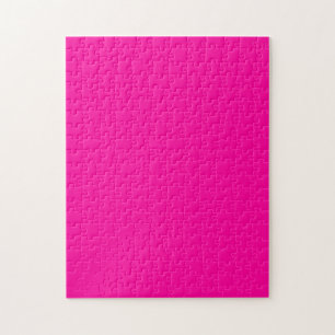 Puzzle Neon Pink Solid Color