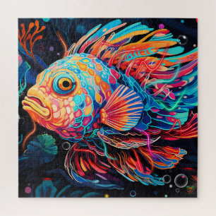 Puzzle 🐙 Neon Stargazer Fish 🐠
