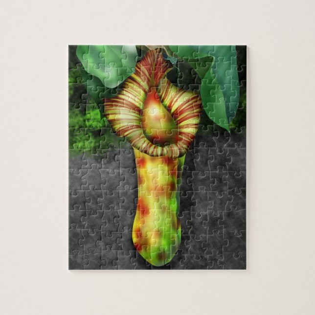 Puzzle Nepenthes, Ilustracion de planta de cocina (Vertical)