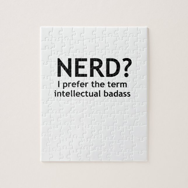 Puzzle ¿Nerd? Diseño divertido y original (Vertical)