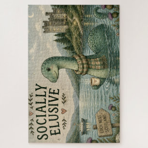 Puzzle Nessie críptida acogedora socialmente esquiva Loch