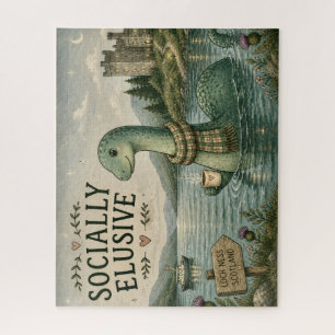 Puzzle Nessie esquiva socialmente críptido acogedor Loch