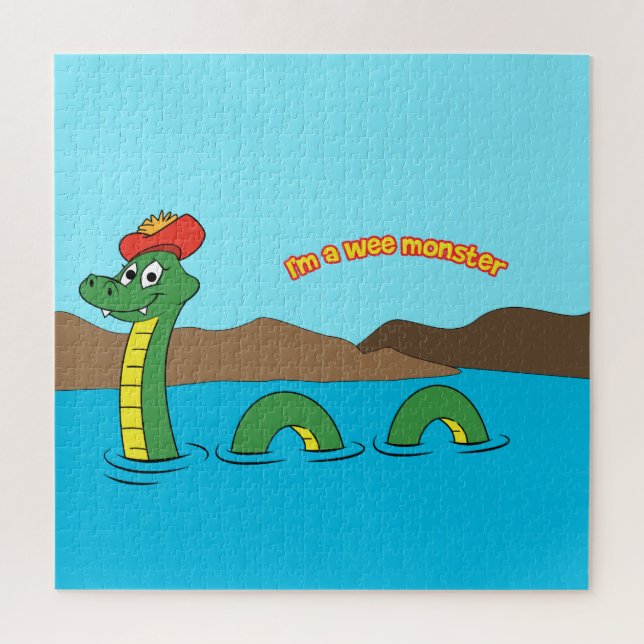 Puzzle Nessie (monstruo de Loch Ness) (Vertical)