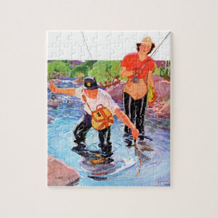 Puzzle Netting A Fish by R.J. Cavaliere