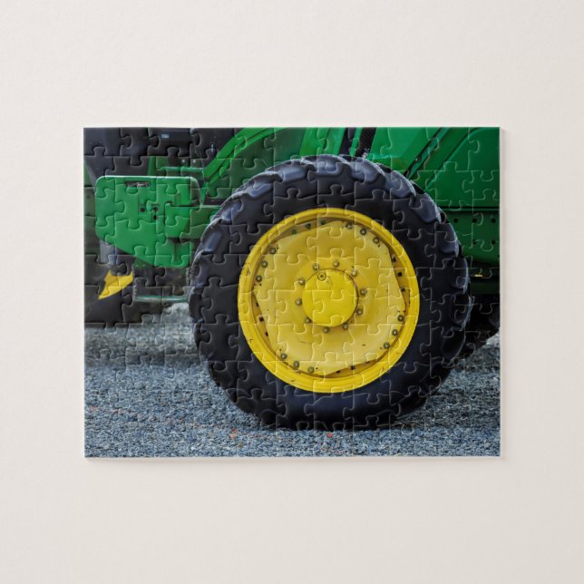 Puzzle Neumático del tractor Green Farm (Horizontal)