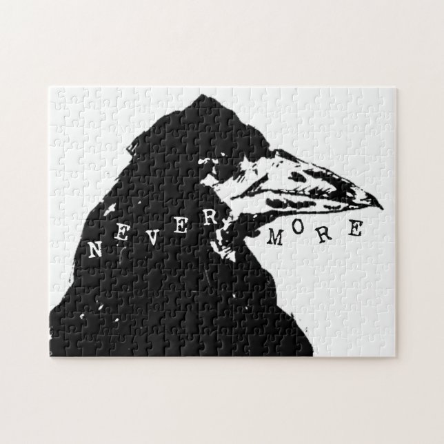 Puzzle Nevermore Raven de Edgar Allan Poe (Horizontal)