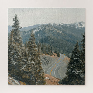 Puzzle Nevowy Woods a lo largo de la carretera