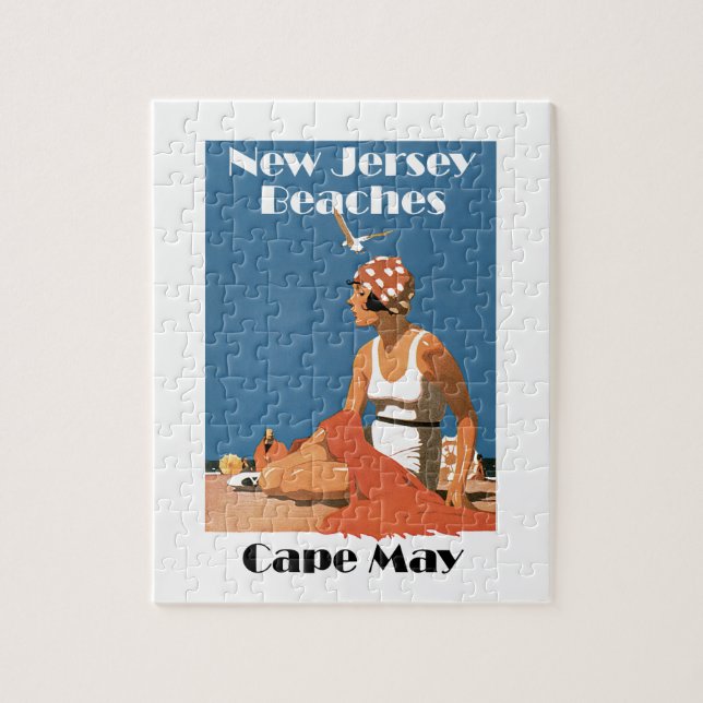 Puzzle New Jersey vara el ~ Cape May (Vertical)