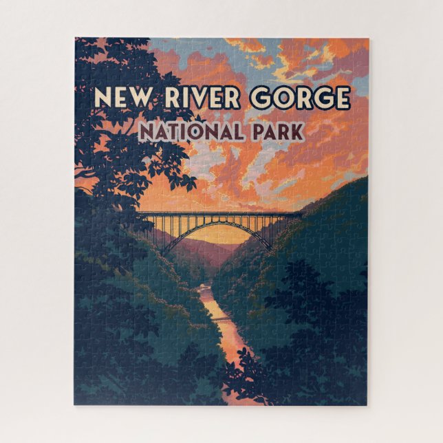 Puzzle New River Gorge National Park West Virginia Bridge (Vertical)