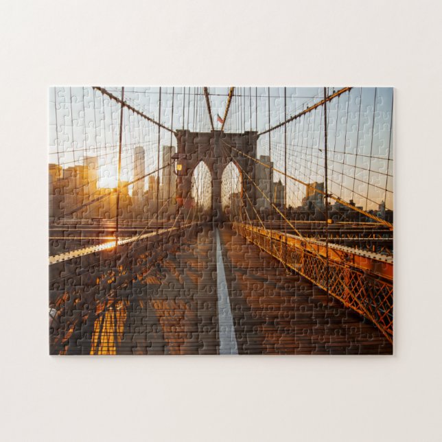Puzzle New York City Brooklyn Bridge Sunrise (Horizontal)
