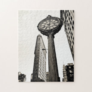 Puzzle New York City - edificio y reloj de Flatiron