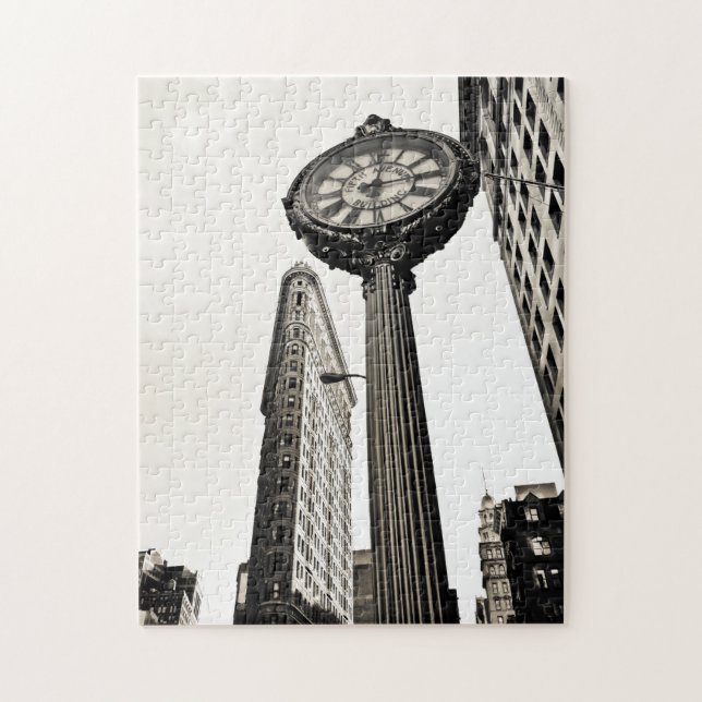 Puzzle New York City - edificio y reloj de Flatiron (Vertical)