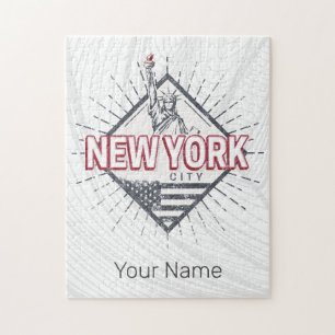 Puzzle New York City Estados Unidos Vintage USA Souvenir