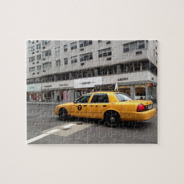 Puzzle New York City UpEast Side Yellow Taxi Cab NYC (Horizontal)