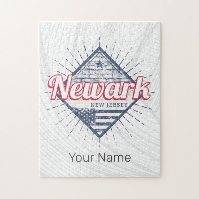 Puzzle Newark City New Jersey Estados Unidos (Vertical)
