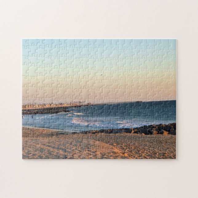 Puzzle Newport Beach al atardecer, California (Horizontal)