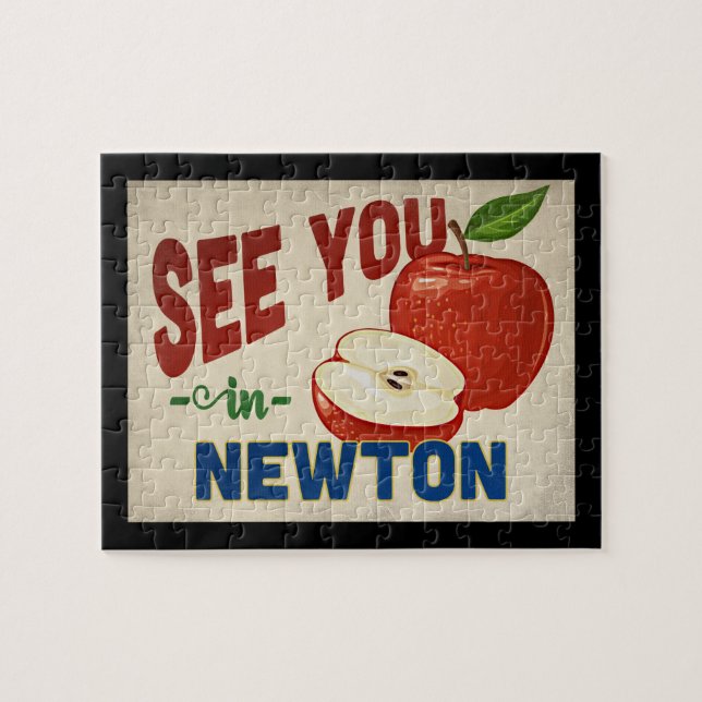 Puzzle Newton Massachusetts Apple - Viajes de época (Horizontal)
