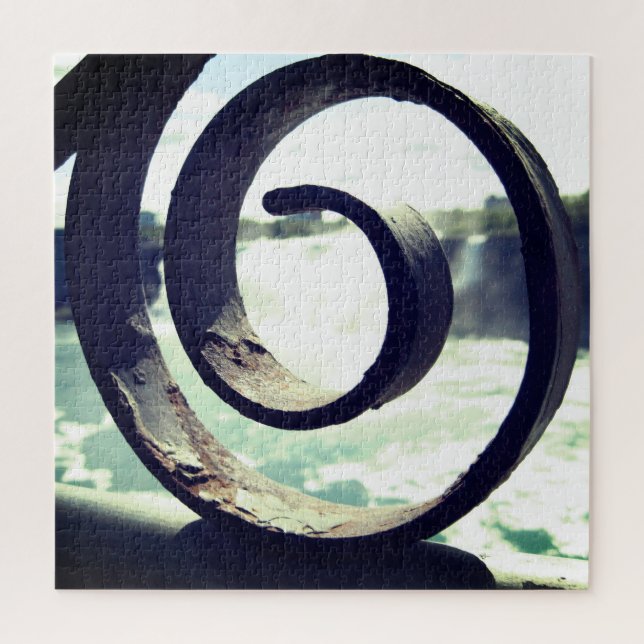 Puzzle Niagara cae icónica Ironwork relajando el autocuid (Vertical)