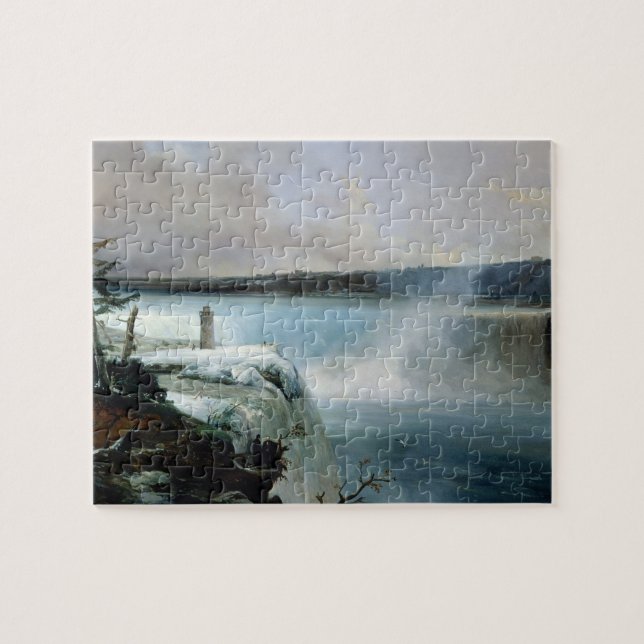 Puzzle Niagara Falls, c.1837-40 (aceite en lona) (Horizontal)