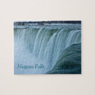 Puzzle Niagara Falls con el texto