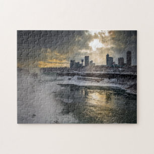 Puzzle Niagara Falls en invierno