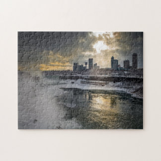 Puzzle Niagara Falls en invierno