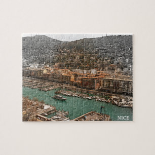 Puzzle Nice France Port Lympia Panorama View