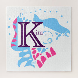 Puzzle Nido de pájaro - Letra de nombre personalizada K 2