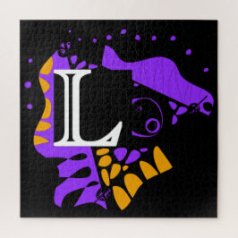 Puzzle Nido de pájaro - Letra inicial personalizada L
