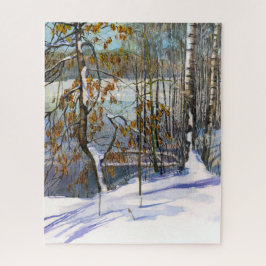 Puzzle Nieve caída Watercolor