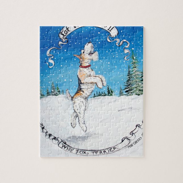 Puzzle Nieve del fox terrier (Vertical)