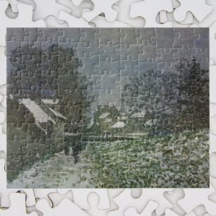 Puzzle Nieve en Argenteuil por Claude Monet