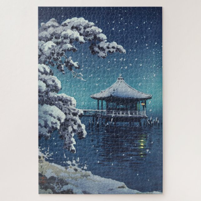 Puzzle Nieve en Ukimido Katada por Tsuchiya Koitsu (Vertical)