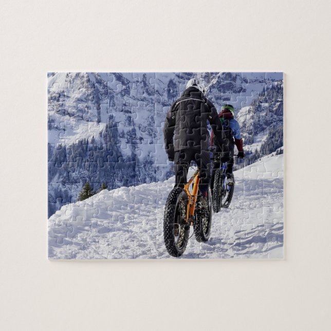 Puzzle Nieve Fatbikes Mountain Bicicletas Ciclismo (Horizontal)