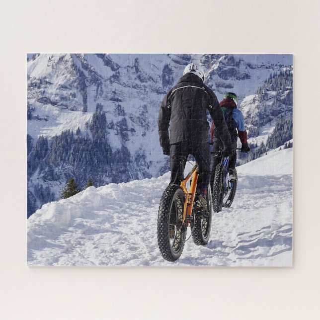 Puzzle Nieve Fatbikes Mountain Bicicletas Ciclismo (Horizontal)