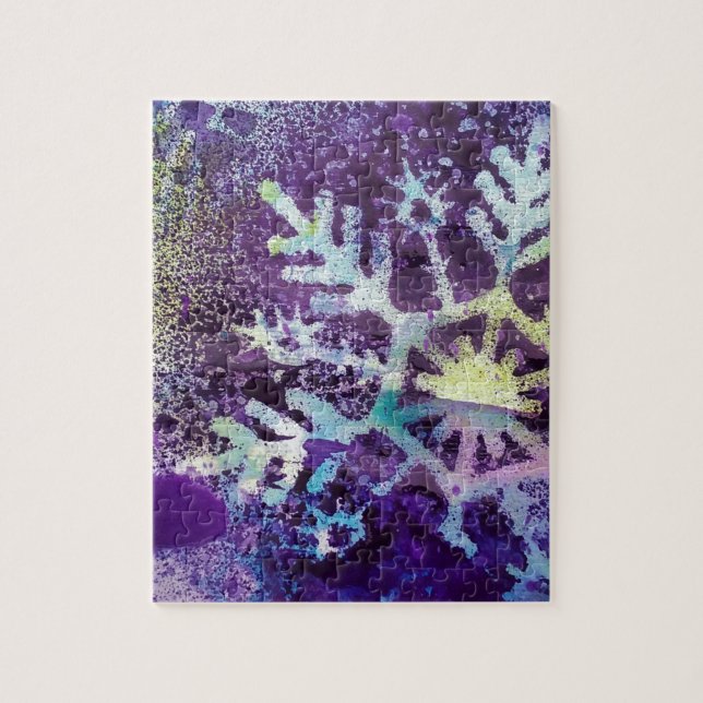 Puzzle Nieve morada (Vertical)