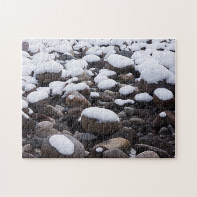 Puzzle Nieve y rocas, parque nacional Mt. Rainier (Horizontal)