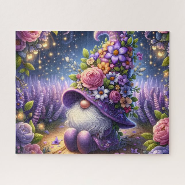 Puzzle Night Garden Gnome (Horizontal)
