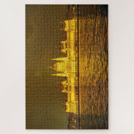 Puzzle Night View, Hungarian Parliament, Budapest Hungary