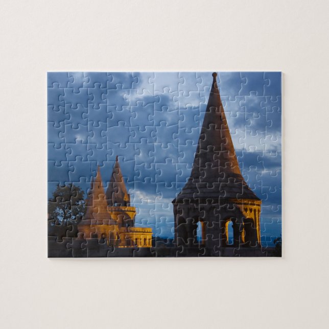 Puzzle Night view of Fisherman's Bastion, Castle Hil (Horizontal)