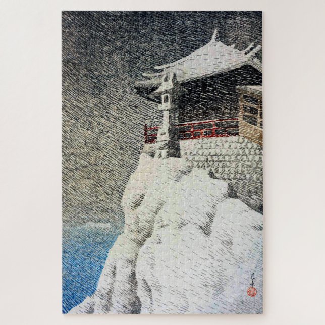 Puzzle Nihon Fūkei Senshū Abuto no Kannon Kawase Hasui (Vertical)