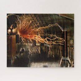 Puzzle Nikola Tesla hombre de misterio Color Redux